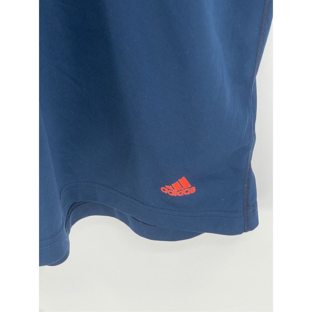 Adidas Short Sleeve Shirt Men’s Size XL Breathable Blue Logo Athletic Climacool - Picture 2 of 10